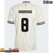 Camisa de Futebol Japão Takumi Minamino #8 Equipamento Secundário Mundo 2026 Manga Curta